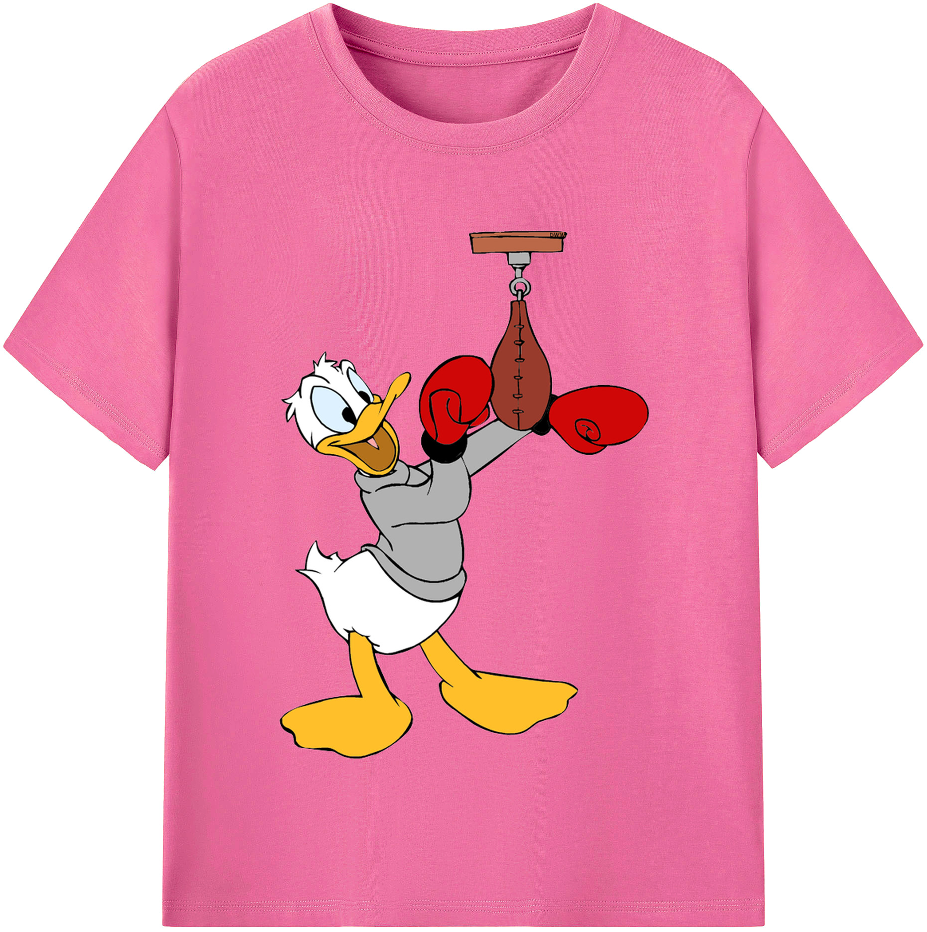（画像用） ミッキーマウス Mickey Mouse レディースカジュアルプリントTシャツ（綿100％）